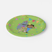 Akili und Friends Paper-Teller Pappteller (Schrägansicht)