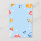 Akili und Me Babydusche Begleitkarte (Rückseite)