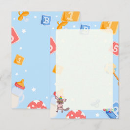 Akili und Me Babydusche Begleitkarte