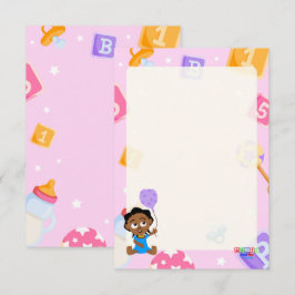 Akili und Me Babydusche Begleitkarte