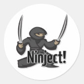 Akimbo-Aufkleber Runder Aufkleber (Vorderseite)