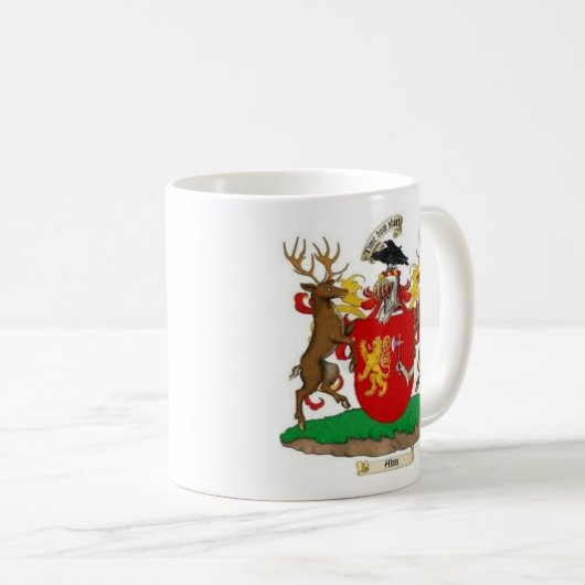 Akins Clan-Wappen u. Wappen Keramik-Kaffee-Tasse Kaffeetasse (VorderseiteRechts)