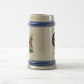 Akins Clan-Wappen u. Wappen Keramik Stein Bierglas (Mittel)