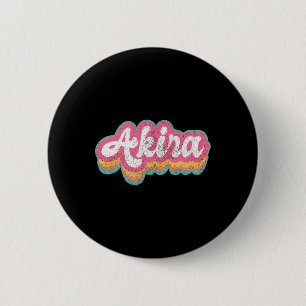 Akira Vorname Mädchen Vintage 70er 80er Personalis Button