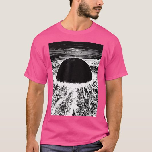 Akiras Cyberpunks Stadtexplosion T-Shirt (Vorderseite)