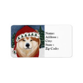 AKITA ADRESSAUFKLEBER (Vorne)