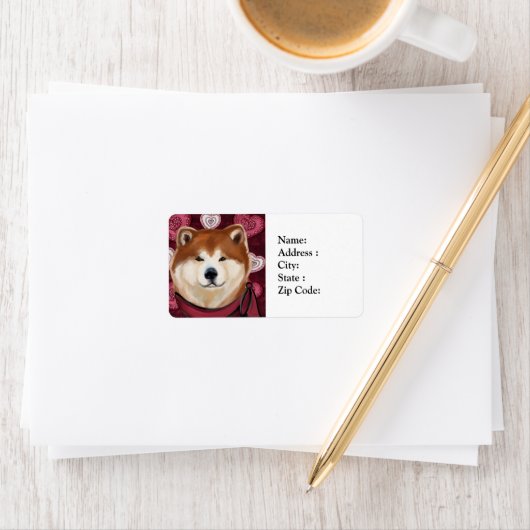 AKITA ADRESSAUFKLEBER (Insitu)