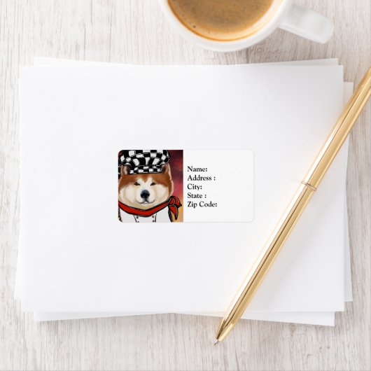 AKITA ADRESSAUFKLEBER (Insitu)