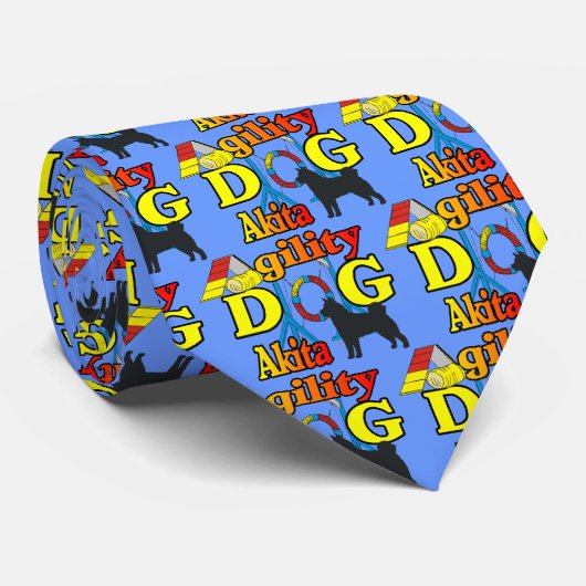 Akita Agility Krawatte (Gerollt)