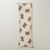 Akita American Japanese Inu Sable Painting Art Seitenschläferkissen (Vorderseite Vertikal)