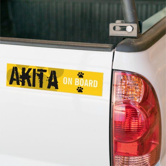 Akita an Bord Autoaufkleber (Auf Lkw)