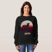 Akita and Moon Halloween Sweatshirt (Vorne ganz)
