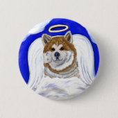 Akita Angel Button (Vorderseite)