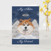 Akita Angel Card Karte (Gelbe Blume)