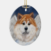 Akita Angel Keramik Ornament (Rechts)