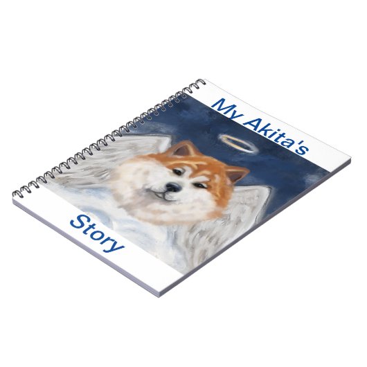 Akita Angel Notizblock (Linke Seite)