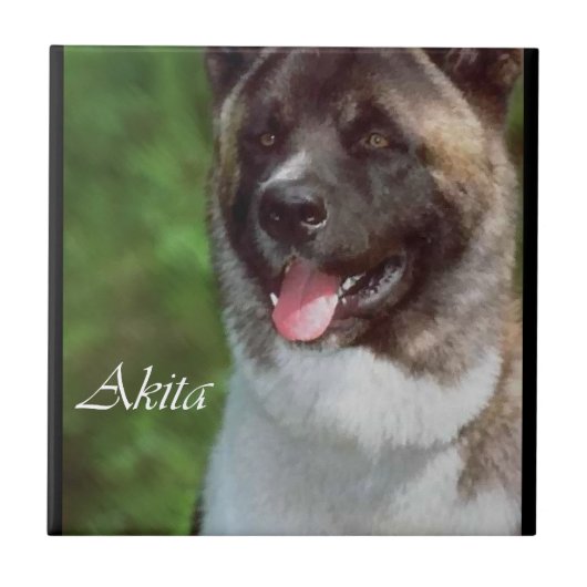 Akita Art Fliese (Vorderseite)