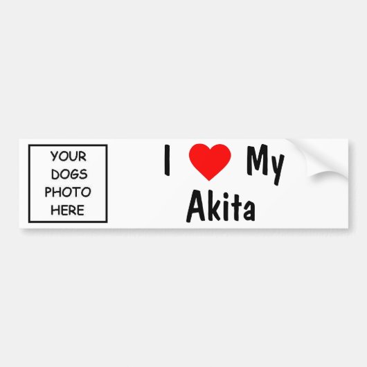 Akita Autoaufkleber (Vorne)