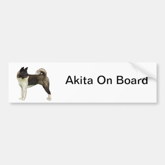 Akita-Autoaufkleber Autoaufkleber (Vorne)
