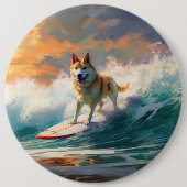 Akita Beach Surfgrafieren Button (Vorderseite)