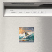 Akita Beach Surfgrafieren Magnet (In Situ (Geschirrspüler))