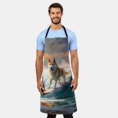 Akita Beach Surfgrafieren Schürze (Getragen)