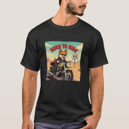 Akita Biker Geboren zu fahren T-Shirt