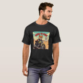 Akita Biker Geboren zu fahren T-Shirt (Vorne ganz)
