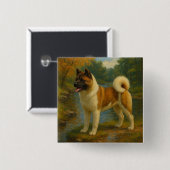 Akita Button (Vorne & Hinten)