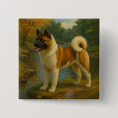 Akita Button (Vorderseite)