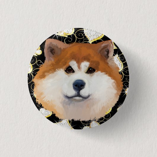 AKITA BUTTON (Vorderseite)
