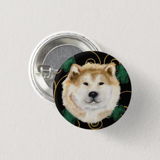 AKITA BUTTON (Vorne & Hinten)