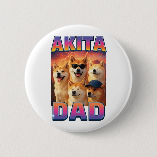 Akita Button (Vorderseite)