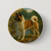 Akita Button (Vorderseite)