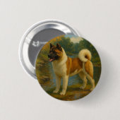 Akita Button (Vorne & Hinten)