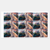 Akita Christmas Cruise: Pawsome Holiday Delight Etiketten (Blatt)