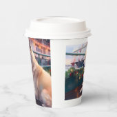 Akita Christmas Cruise: Pawsome Holiday Delight Pappbecher (Links)