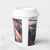 Akita Christmas Cruise: Pawsome Holiday Delight Pappbecher (Rechts)