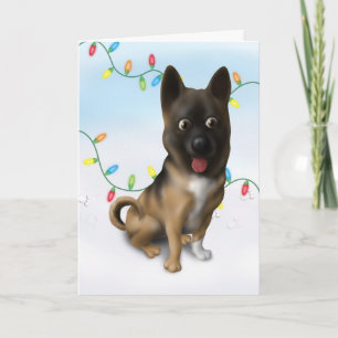 Akita Christmas Feiertagskarte
