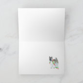 AKITA_Christmas_Sleigh Feiertagskarte (Innenseite)