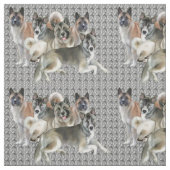 Akita Collage Fabric Stoff (Muster)