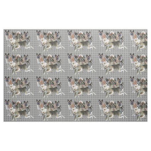 Akita Collage Fabric Stoff (Fat Quarter (45,7 x 55,9 cm))