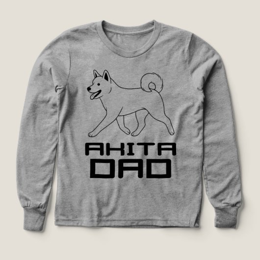  Akita Dad T-Shirt (Design Vorderseite)