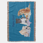 Akita des niedlichen Welpen mischte shar pei Teddy Decke (Vorderseite Vertikal)