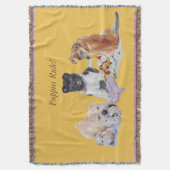 Akita des niedlichen Welpen mischte shar pei Teddy Decke (Vorderseite Vertikal)