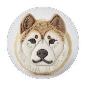 Akita Dog 3D Inspiriert Schneidebrett (Vorderseite)