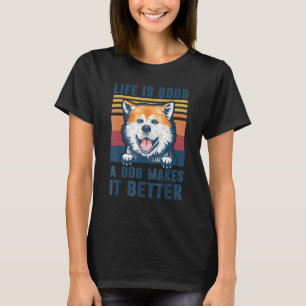 Akita Dog Akita Hund Vater Mama Männer Frauen T-Shirt