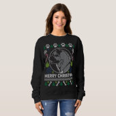 Akita Dog Breed Ugly Weihnachtssüßer Sweatshirt (Vorne ganz)