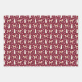 Akita Dog Christmas Geschenkpapier Set (Vorderseite 2)