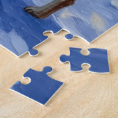 Akita Dog Christmas Log Cabin Holiday Puzzle (Seite)